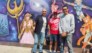 Homenaje a Masami Kurumada: Inauguración del mural de Saint Seiya en San Borja