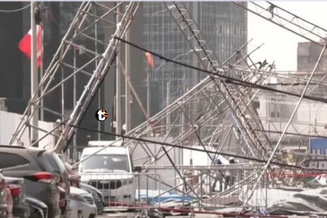 Jesús María: Tres trabajadores heridos tras caída de estructura metálica de festival del cómic en Campo d...