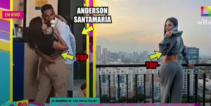 Tefi Valenzuela habría conquistado el corazón de Anderson Santamaría. (Foto: Captura Willax TV).