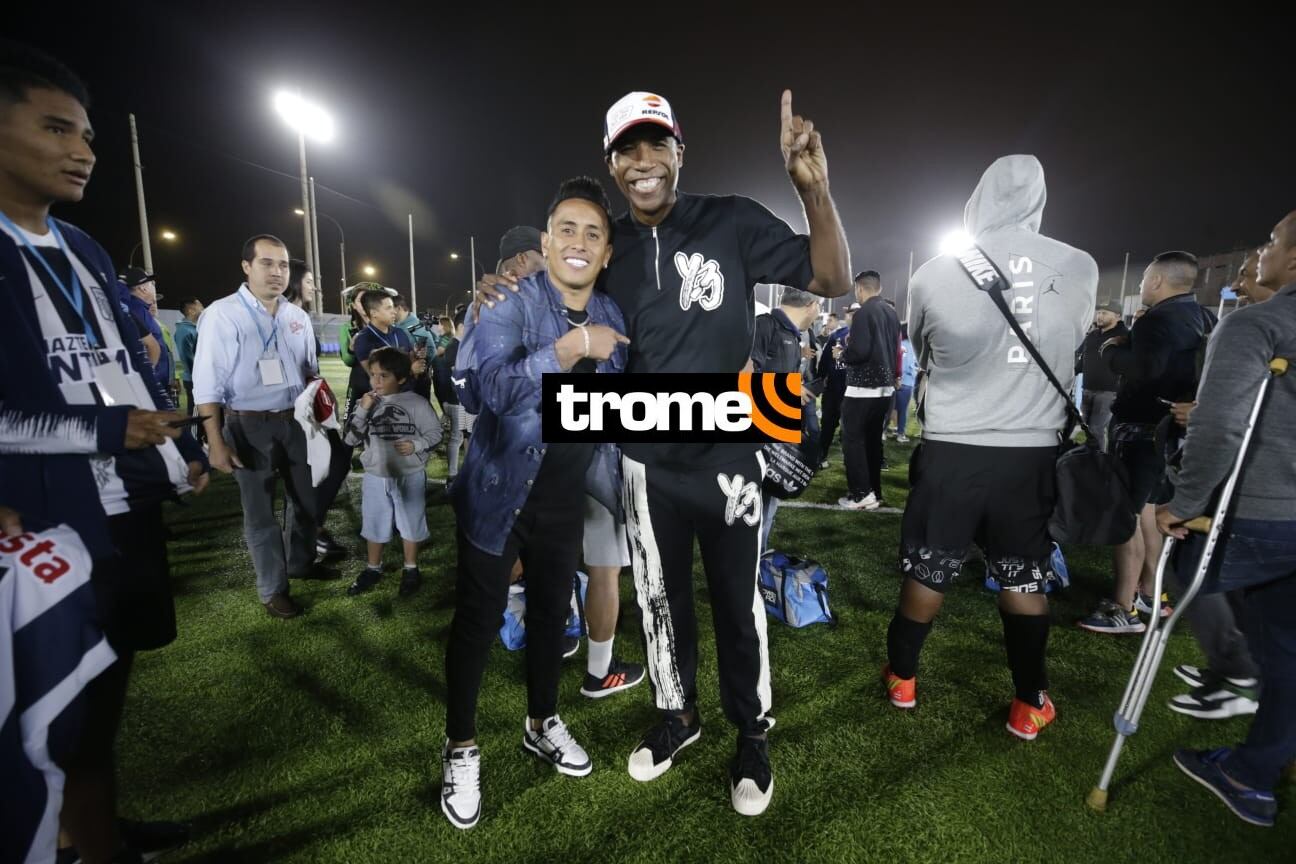 Cuto Guadalupe junto a Christian Cueva. (Foto: César Bueno/TROME).