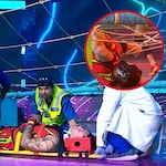 ¡Fuerte caída! Pancho Rodríguez sufre accidente en programa
