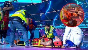 ¡Fuerte caída! Pancho Rodríguez sufre accidente en programa