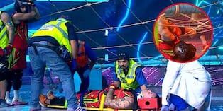 ¡Fuerte caída! Pancho Rodríguez sufre accidente en programa