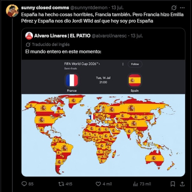 Mira los mejores memes de la derrota de Francia ante España. (Redes sociales)