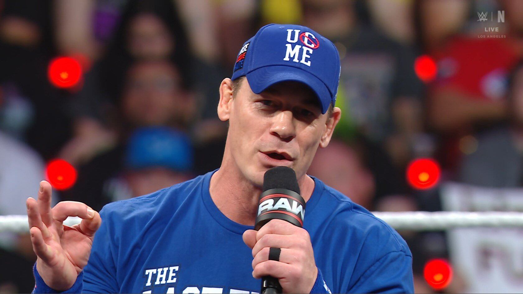 John Cena anunció que va en busca de una última carrera por el título en el debut de WWE en Netflix. (Captura Netflix)