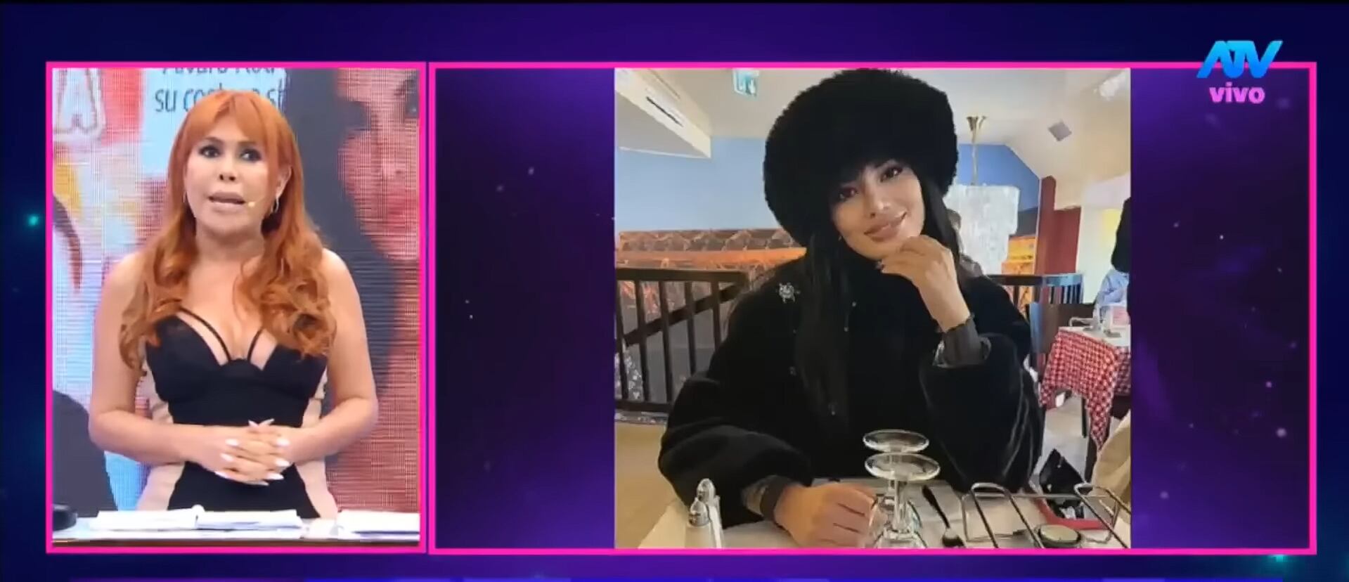 Conductora critica duramente a Álvaro Rod por ser 'tacaño' con Samantha. (Fuente: ATV)