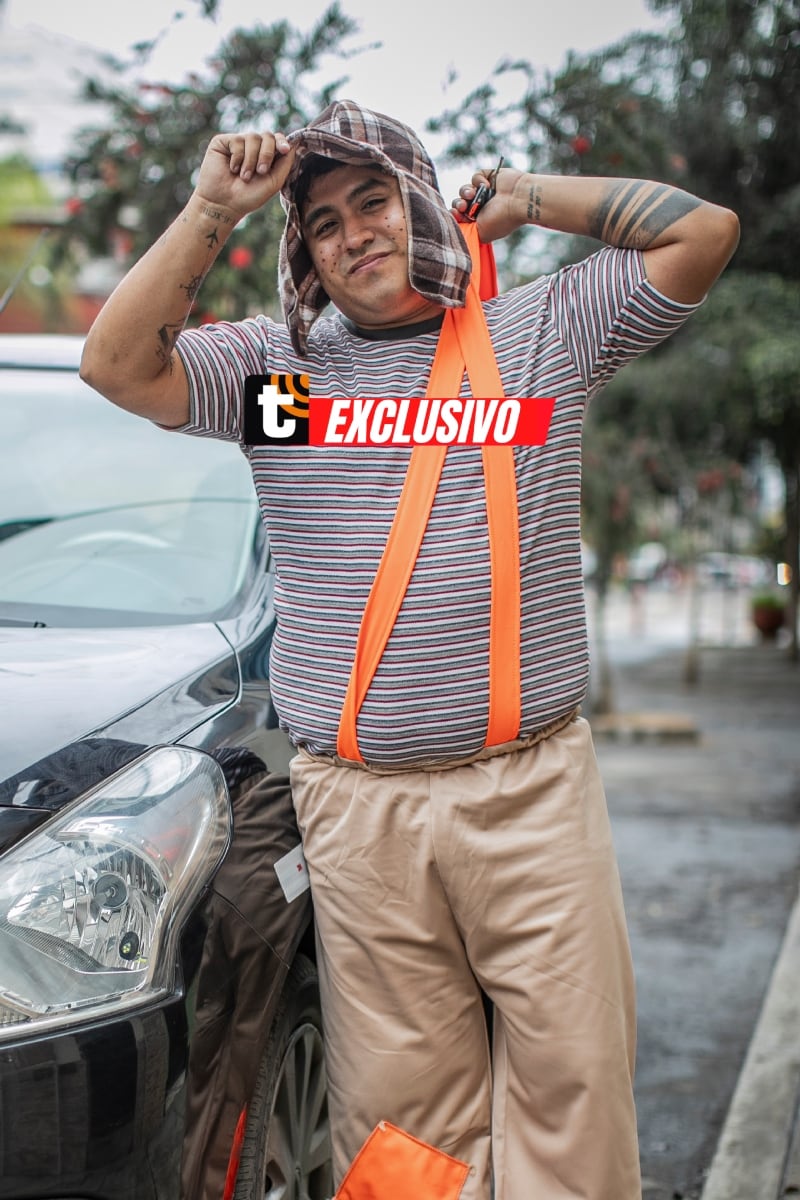 Chavito del 8 peruano es taxista. Foto: Julio Reaño / Trome.