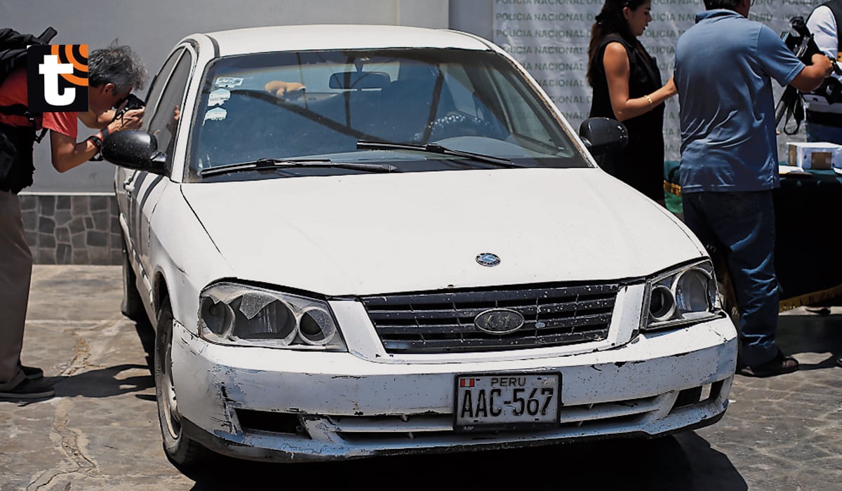 El auto que usaban los criminales para cometer sus fechorías.