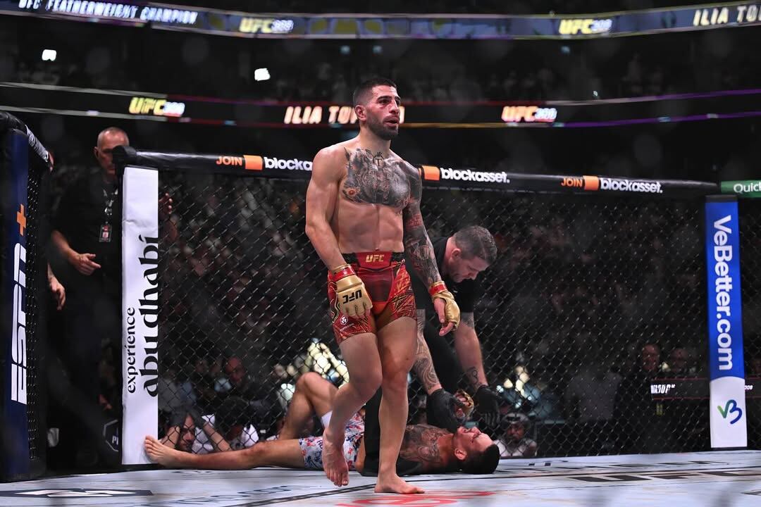 Ilia Topuria estaría cerca de enfrentar a Islam Mackachev en junio. (UFC)