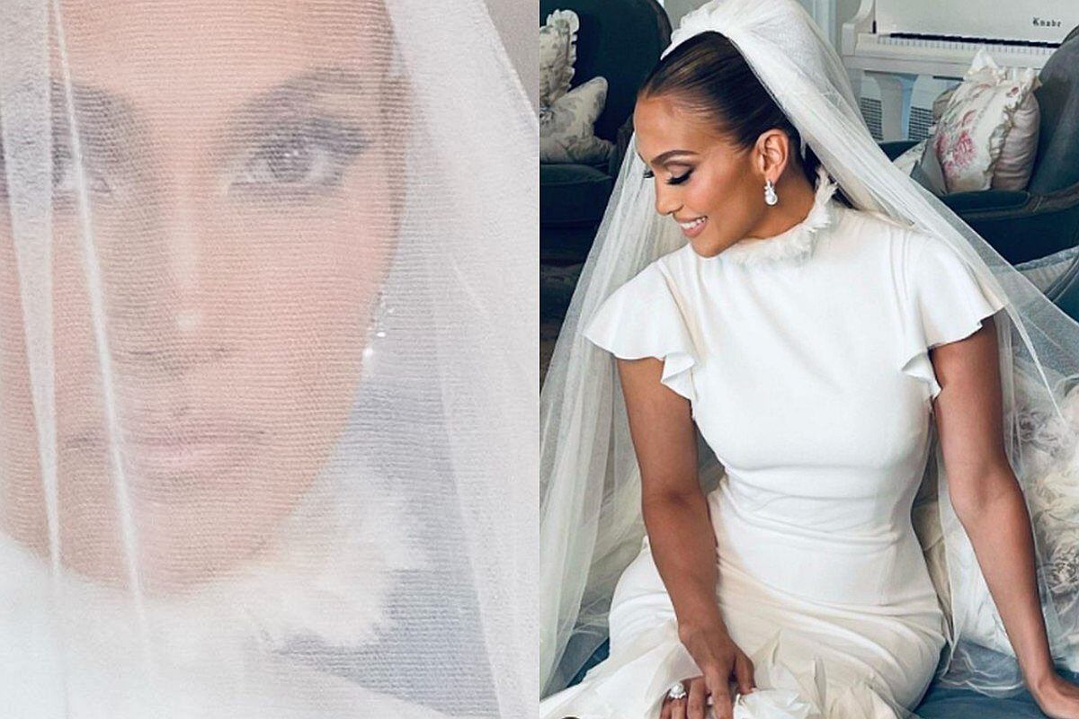 Jennifer Lopez y Ben Affleck se casaron la tarde del 20 de agosto en Georgia. Ella lució vestidos de Ralph Lauren. (Foto: @tombachik / Instagram)