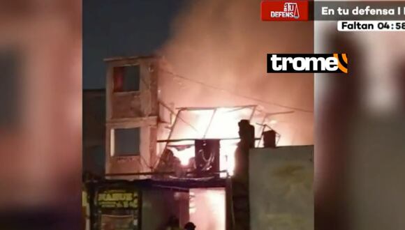 Incendio consume ocho viviendas en el Centro de Lima