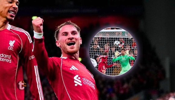 Gol de Alexis Mac Allister para el 1-0 del Liverpool vs Real Madrid por Champions League. (Video: ESPN)