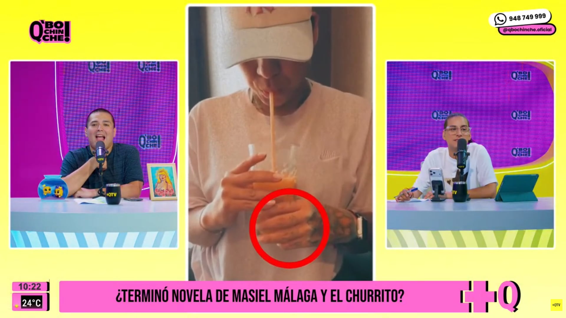 Ric La Torre y Samuel Suárez comentan sobre la supuesta ruptura de la cantante con 'Churrito' Hinostroza. (Fuente: +QTV Network)