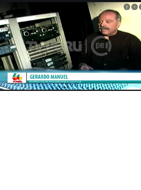 Gerardo Manuel en uno de los estudios de Canal 7, donde realizó durante 18 años el programa.