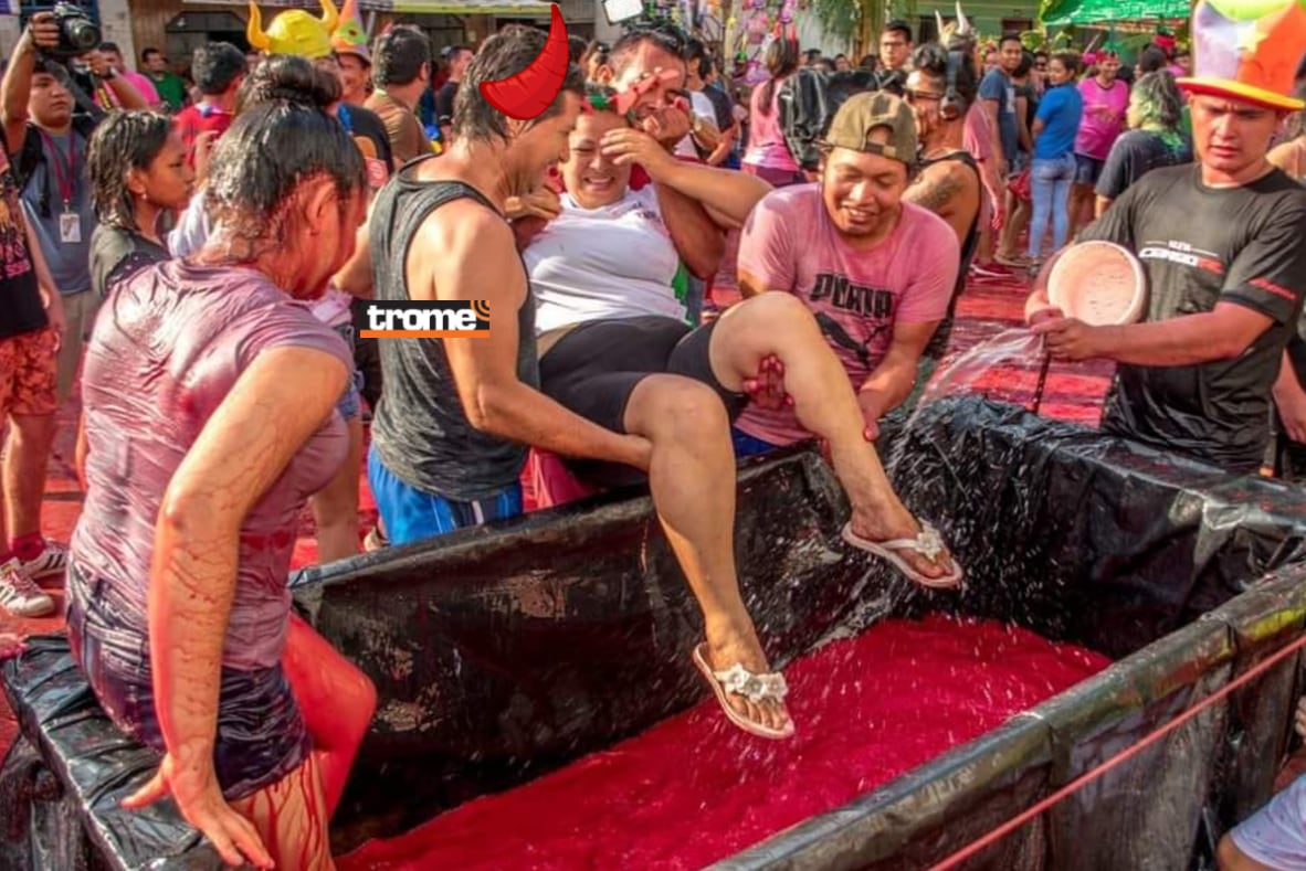 Entre carnavales, en Perú, los pucallpinos tienen desde hace varios años una los 'cachudos' y cada vez más personas asisten a la celebración. (Entrevista: Isabel Medina / Trome).