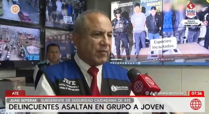 Juan Seperak, subgerente de seguridad ciudadana en Ate.