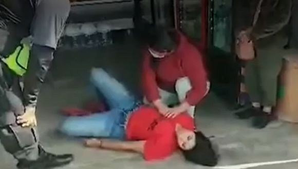 Una mujer y una niña de 11 años resultaron heridas tras asalto en una bodega. (Foto: Captura América Noticias)