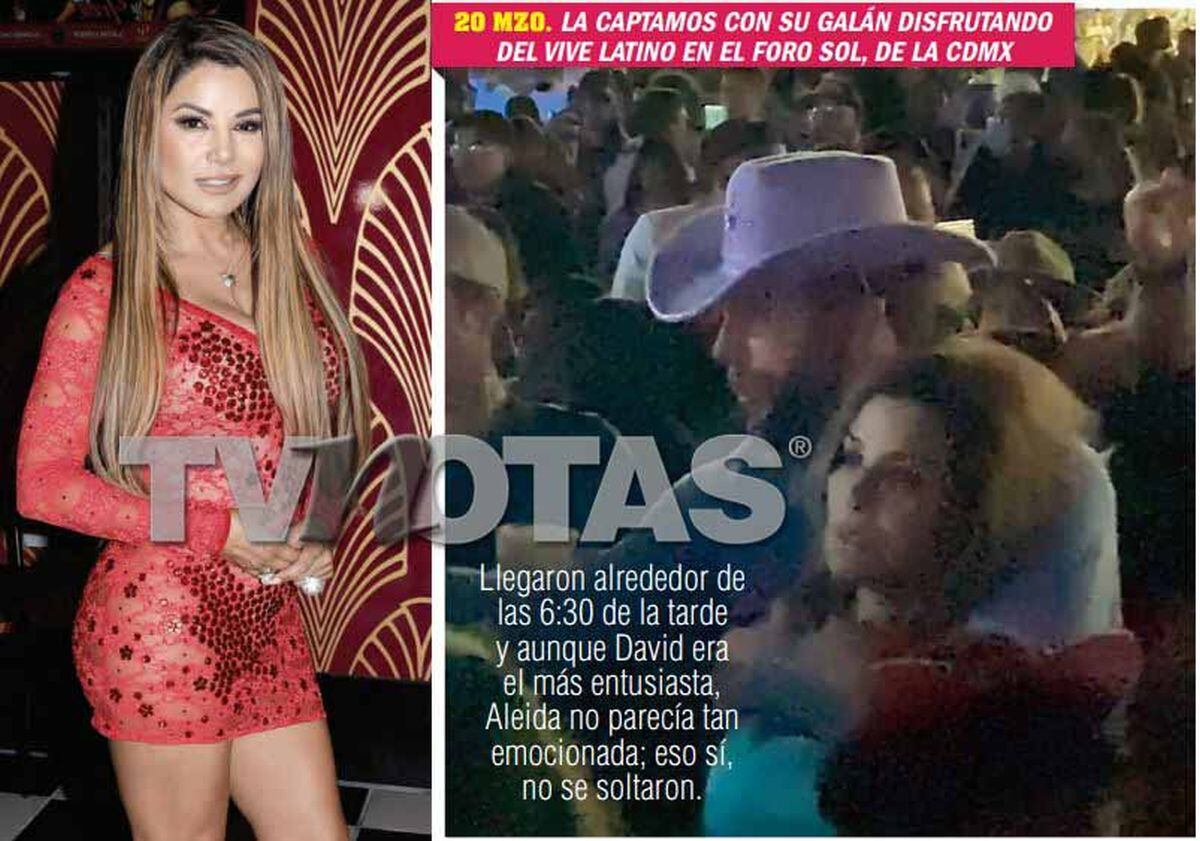 La revista TV Notas captó a Aleida Núñez con su nuevo galán en marzo pasado durante un concierto en Ciudad de México (Foto: TV Notas)