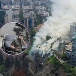 Incendio en acantilado de la Costa Verde genera cierre de vía en Miraflores