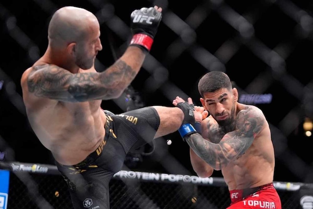 Revive las mejores postales del duelo entre Ilia Topuria y Volkanovski en el UFC. (Agencias)