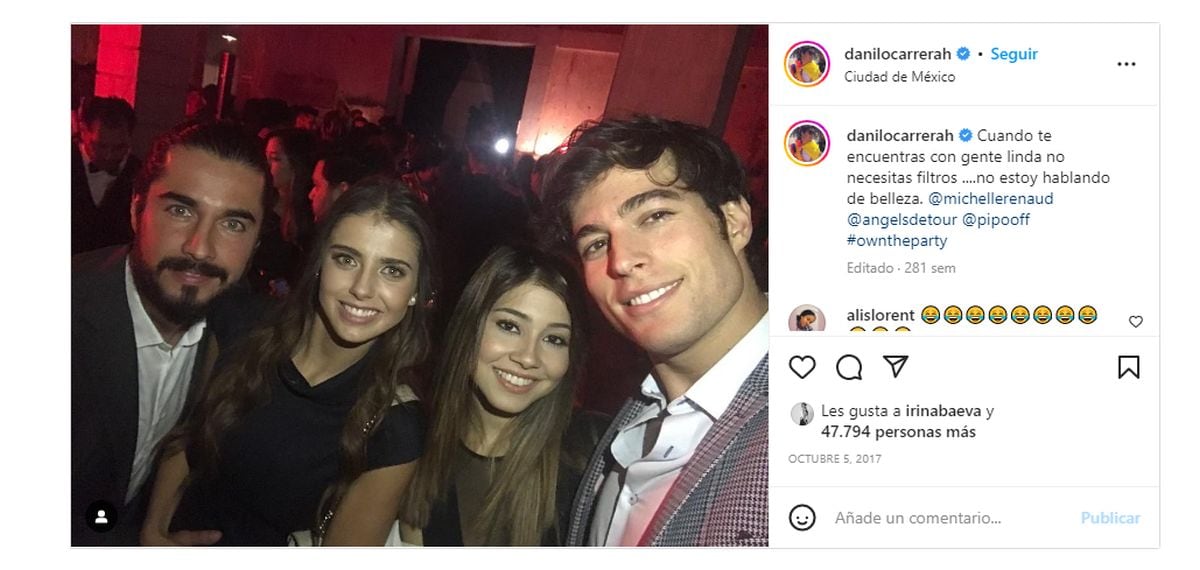 La publicación en cuestión, de hace 5 años y medio (Foto: Danilo Carrera / Instagram)