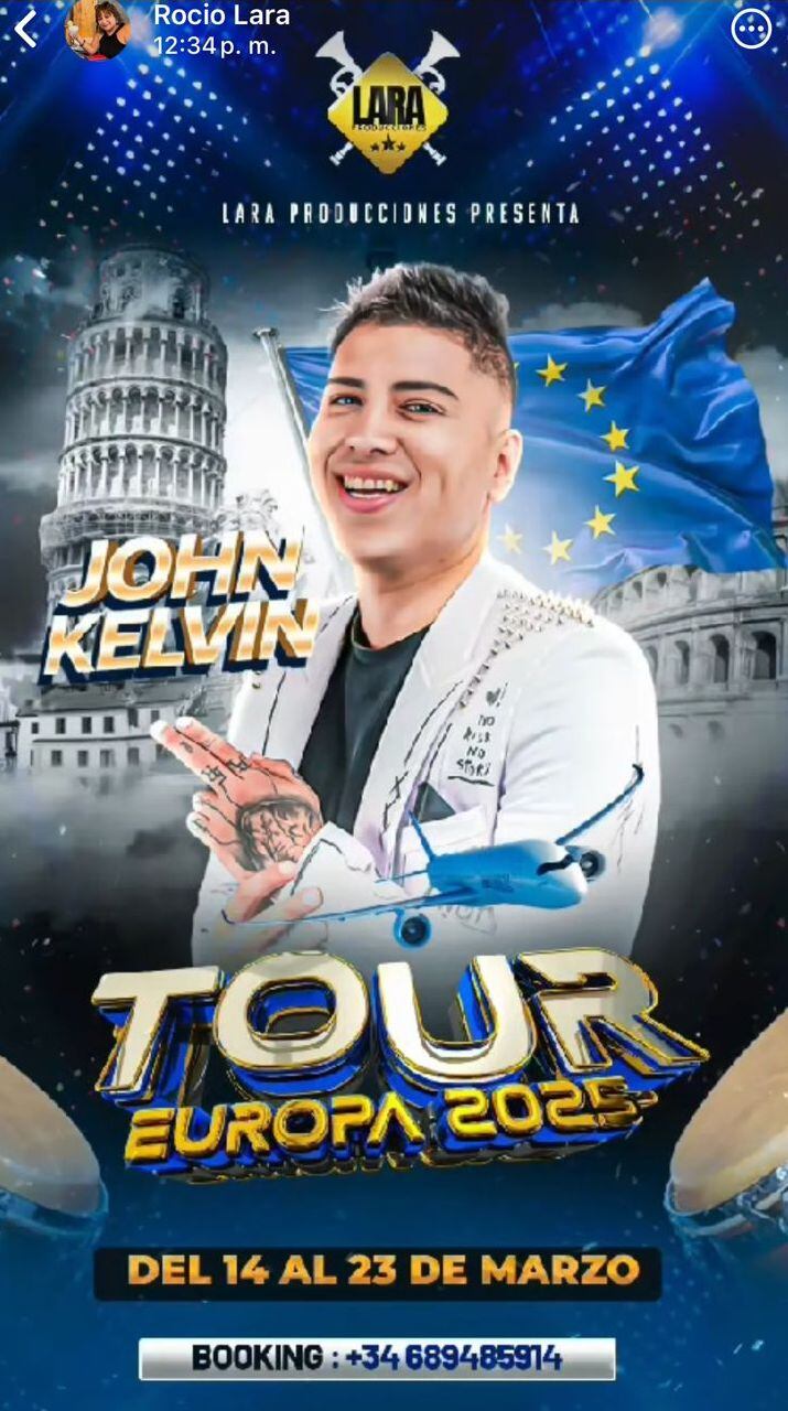 John Kelvin se va de gira por Europa