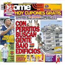 CON PERRITOS BUSCAN GENTE BAJO EDIFICIOS
