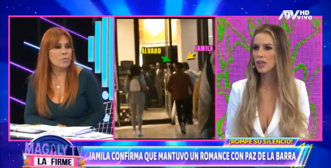 Jamila Dahabreh confirma que sí tuvo una relación con Álvaro Paz de la Barra. (Foto: ATV).