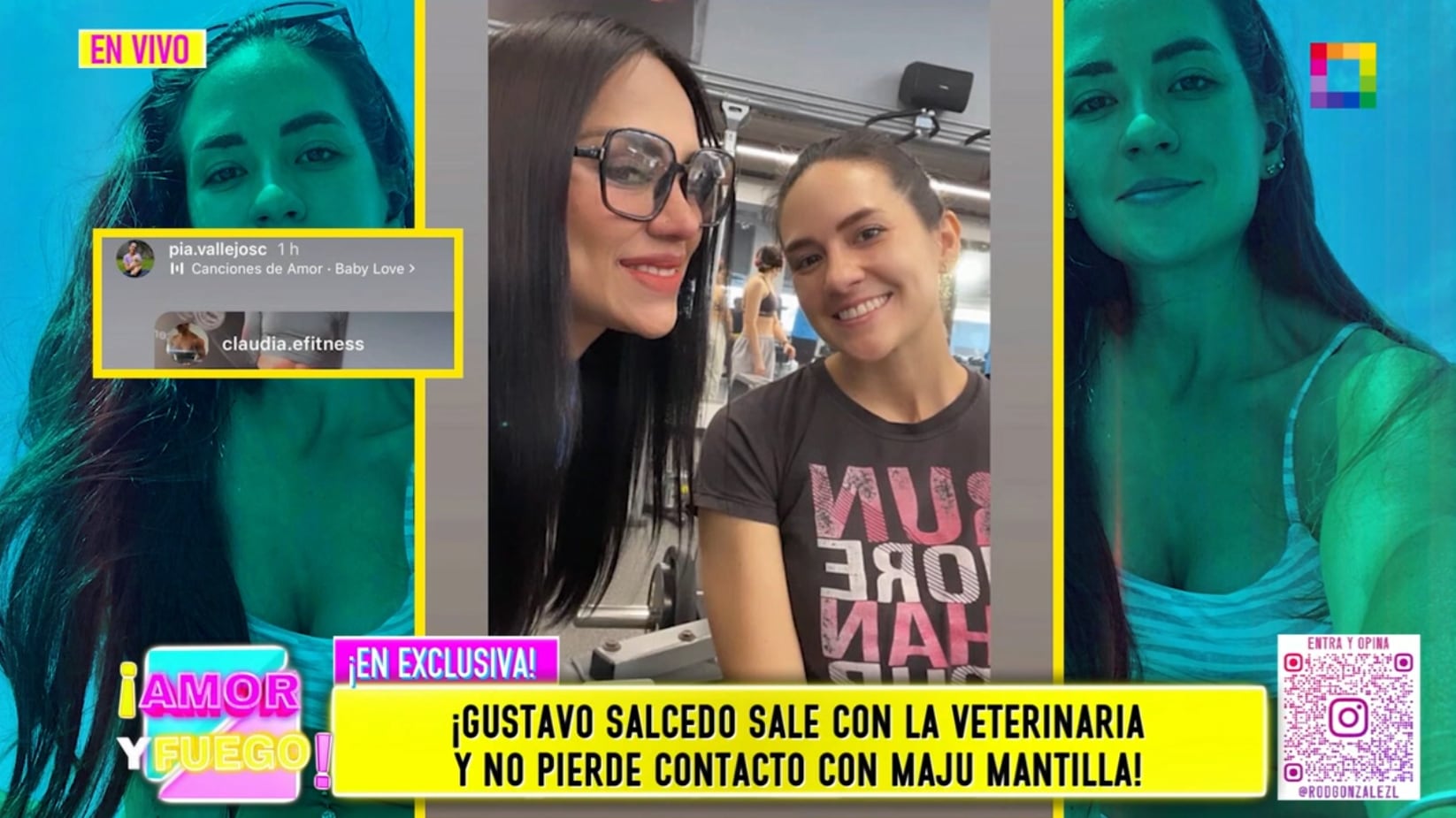 María Pía Vallejos y Gustavo Salcedo entrenarían juntos, según Amor y Fuego.