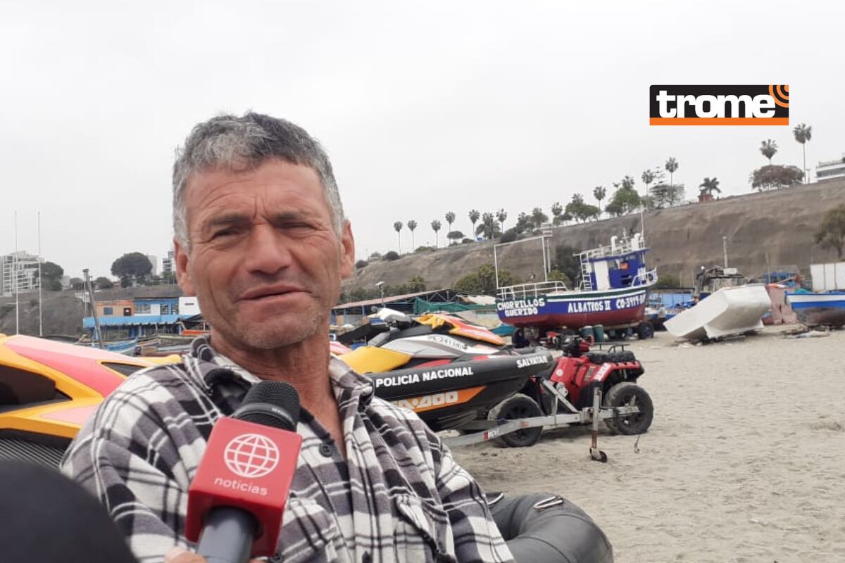 Milton Navarro, nadó una hora con cuerpo inerte de su amigo para salvarlo del mar. (fotos: Mónica Rochabrum/Trome)