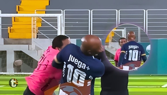 Waldir Sáenz y José Corcuera se fueron a las manos en partido la Copa Leyendas. (Video: @copa_leyendasf7)