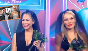 Melanie Martínez y la chica del ‘auto rana’ visten de negro por boda de boda de Christian Domínguez y Karla Tarazona