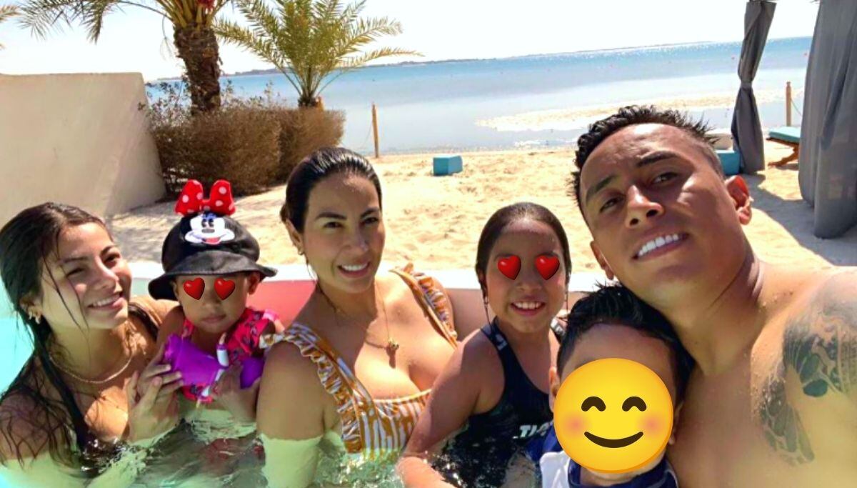 Christian Cueva disfruta con su familia en un lujoso hotel en Arabia Saudita.