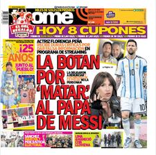 LA BOTAN POR ‘MATAR’ AL PAPÁ DE MESSI