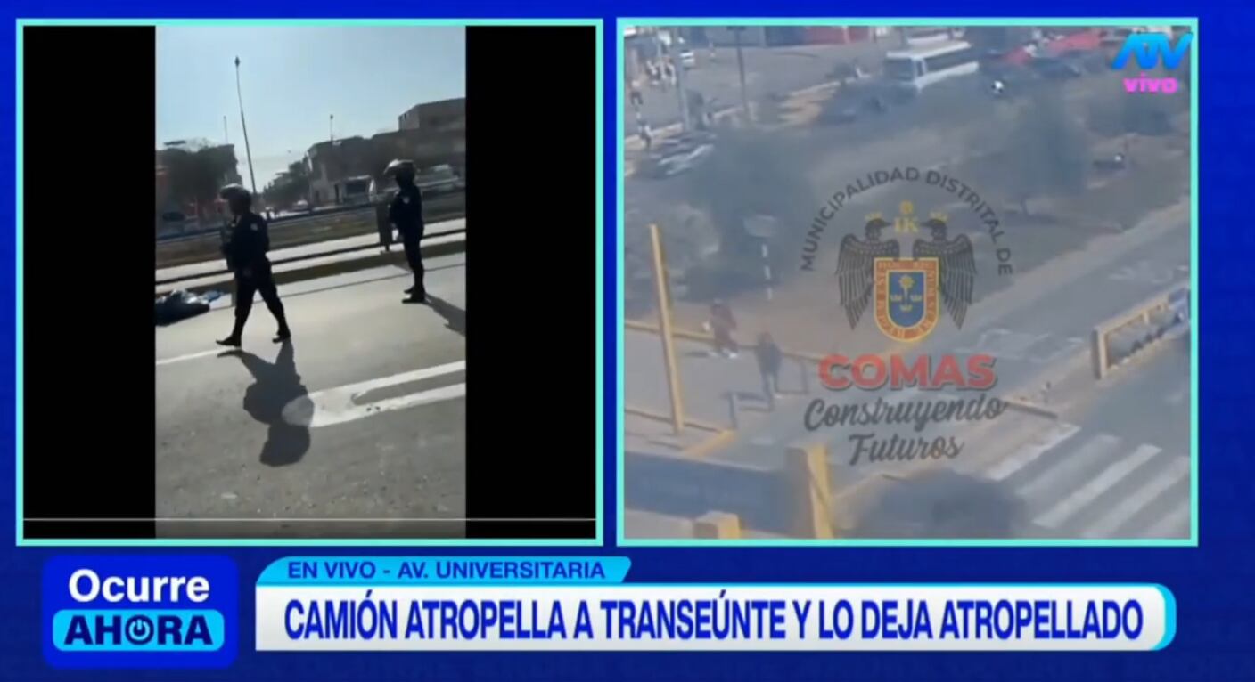 Chofer atropelló a vendedor de golosinas en Comas y abandonó el cuerpo.