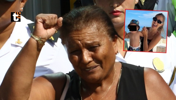 Doña Peta viajó a Trujillo y acompañó a Guerrero en primer partido. (Foto:GEC)