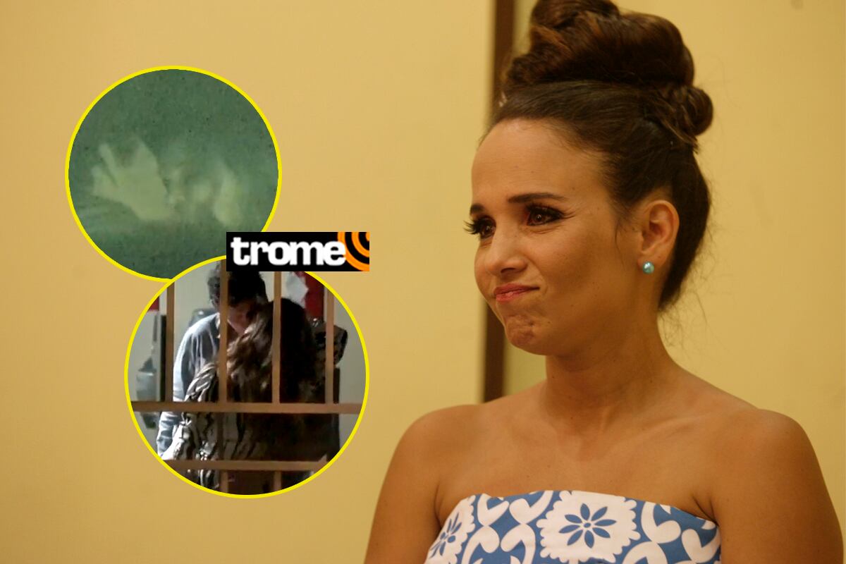 Érika Villalobos fue ampayada con un galán entrado en años, por las cámaras de Magaly TV. (GEC/ Captura ATV)