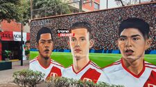 Copa América: Primer mural de Oliver Sonne, Piero Quispe y Joao Grimaldo, junto a otros seleccionados, ¿cómo surgió?