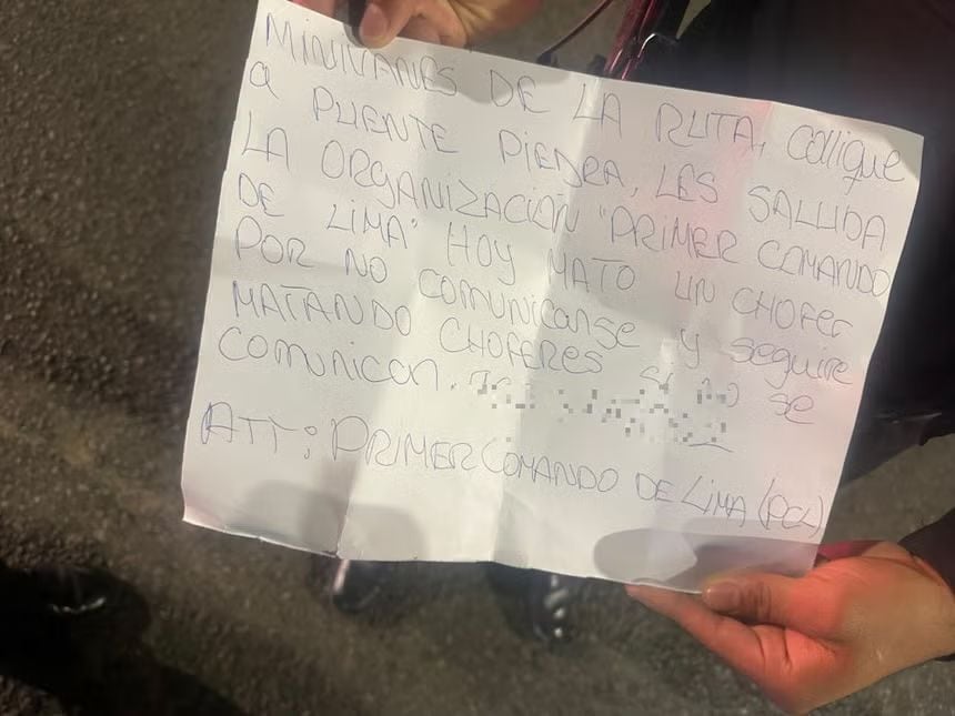 Banda criminal se hace llamar 'Primer Comando de Lima'. Foto: Difusión