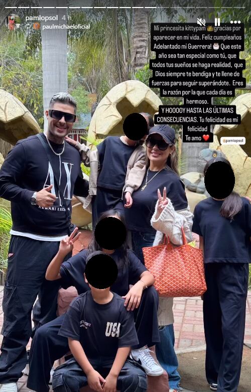 Paul Michael se muestra muy enamorado de Pamela López en su cumpleaños.