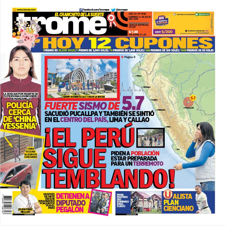 ¡EL PERÚ SIGUE TEMBLANDO!