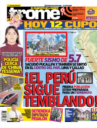 ¡EL PERÚ SIGUE TEMBLANDO!