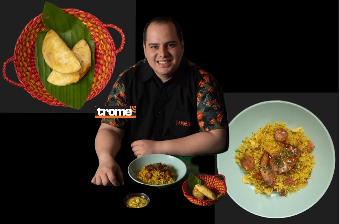 En Filo también encontrará platos chiferos con sabor amazónico. La Huambra le sorprenderá con empanadas de yuca rellenas de chanchito al char siu de la selva, también con un chaufa amazónico con chancho al camu camu. (Entrevista y Compos. Foto: Isabel Medina / Trome).