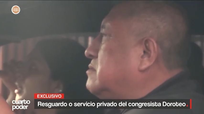 Seguridad de congresista Raúl Doroteo actúa como chofer de extrabajadora de congresista.