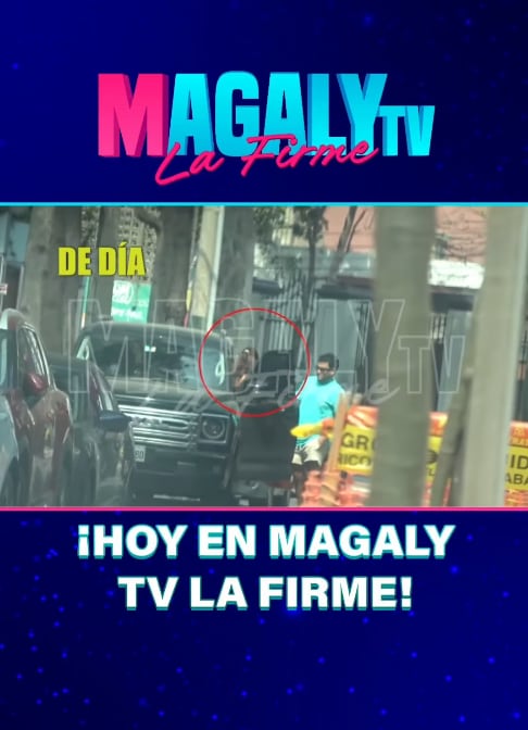 Laura Spoya captada por las cámaras de 'Magaly TV La Firme' saliendo de la misma casa de Barranco en la que pasa horas.