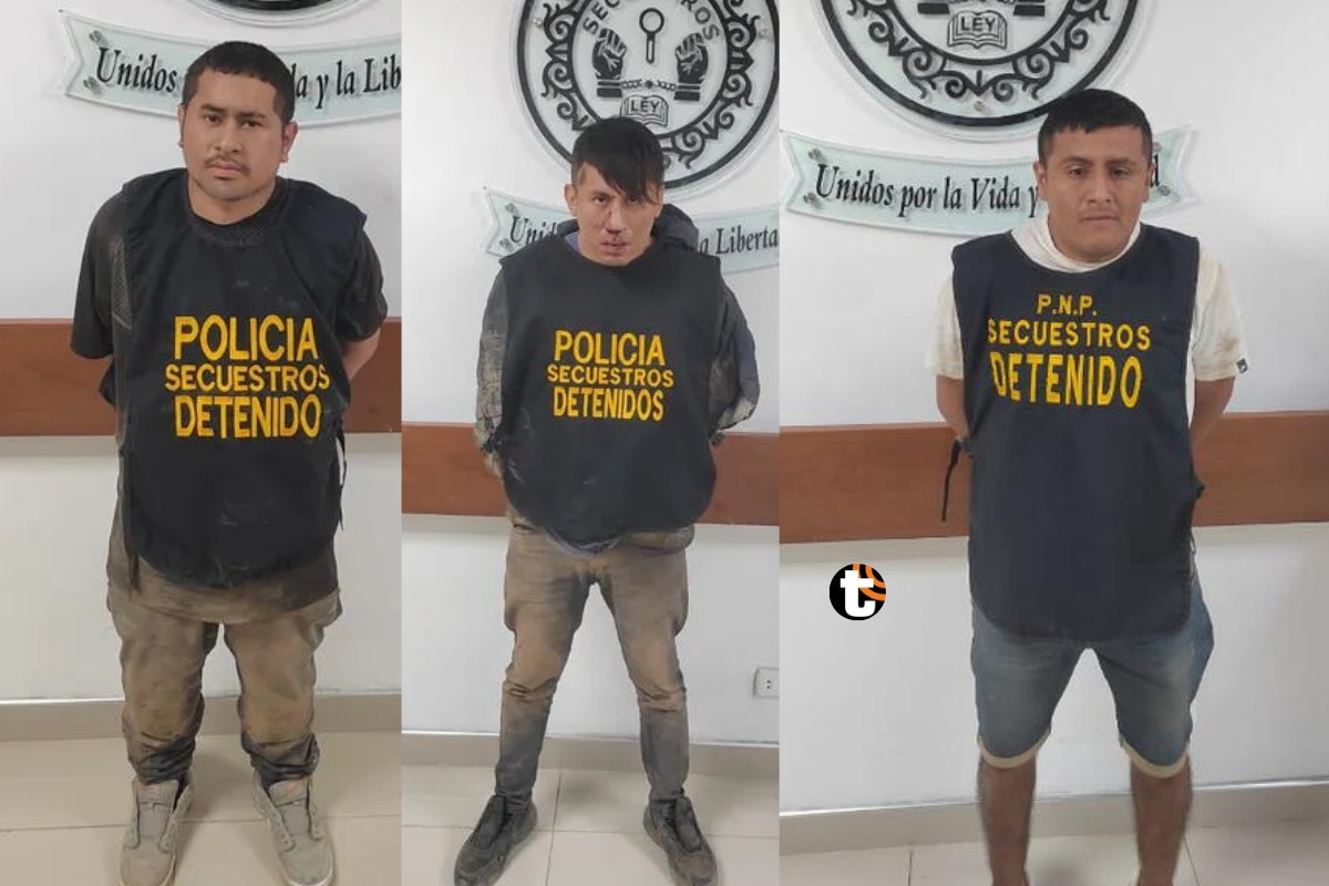 Estos son los tres detenidos que recibieron 7 días de prisión preliminar. Foto: EC.