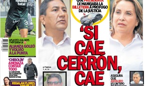 ‘SI CAE CERRÓN, CAE DINA’