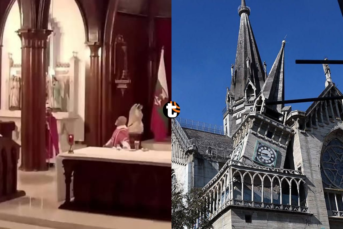 Terremoto de Colombia sorprende a fieles en una iglesia