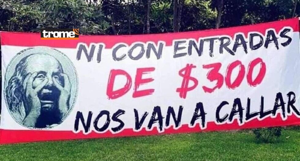 Mural con frase 'Ni con entrada de 300 dólares nos van a callar' está en el festival del hincha peruano del Circuito Mágico. (Entrevista: Isabel Medina / Trome)