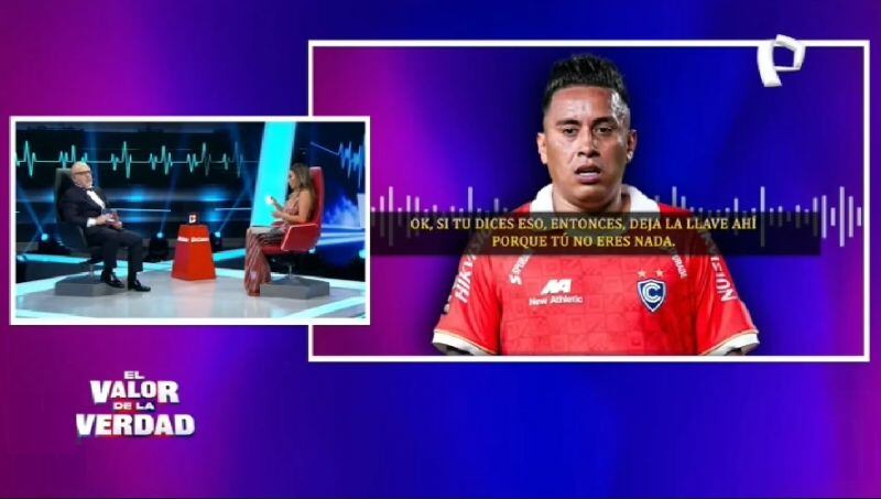 El futbolista le dijo a la hija mayor de Pamela López "tu no eres nada" cuando ella intentó defender a su madre. (Foto: Captura de video)